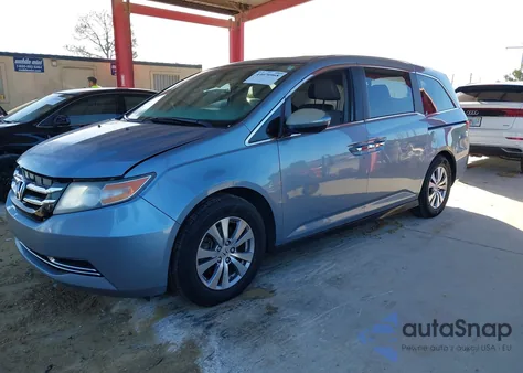 2014 Honda Odyssey Ex-L from USA, damaged, VIN 5FNRL5H6XEB122894